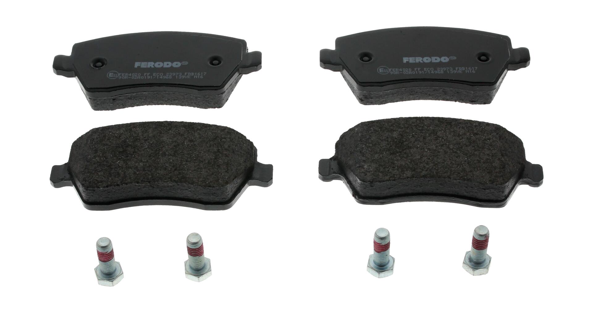 Колодки гальмівні дискові NISSAN NOTE (E11, NE11) 1.6 2005.01-2013.08 FERODO (FDB1617) Ferodo фото 2
