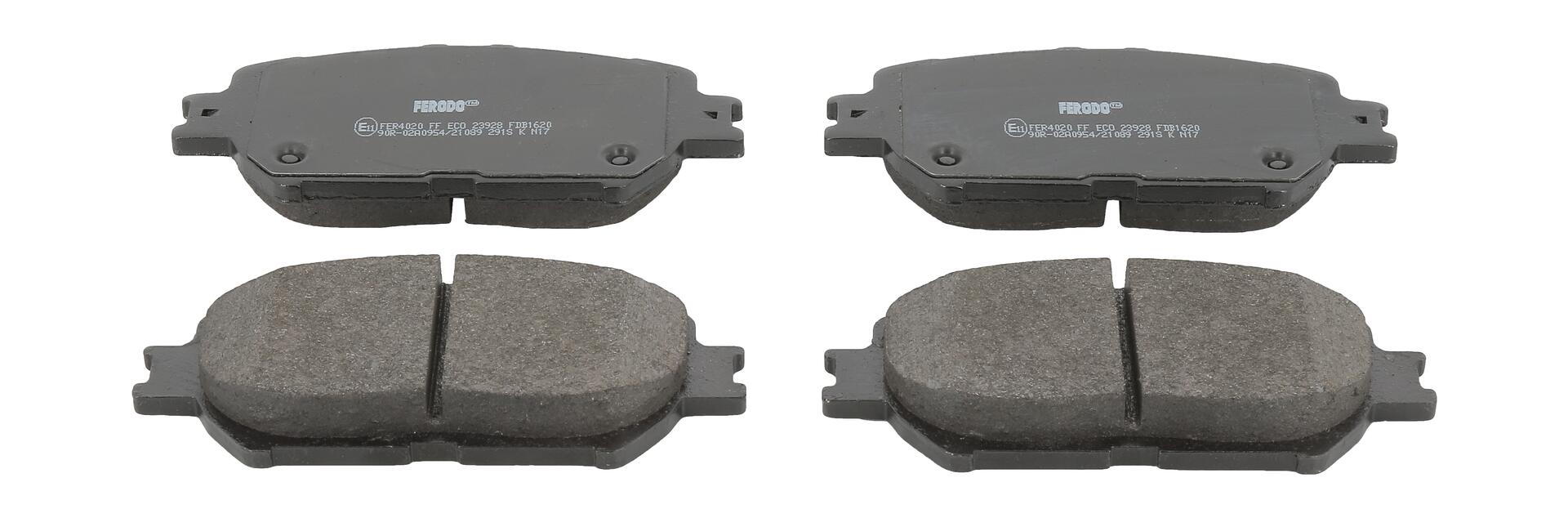 Колодки гальмівні дискові TOYOTA CAMRY ЛІФТБЕК (_V3_) 2.4 2001.08-2006.11 FERODO (FDB1620) Ferodo фото 2