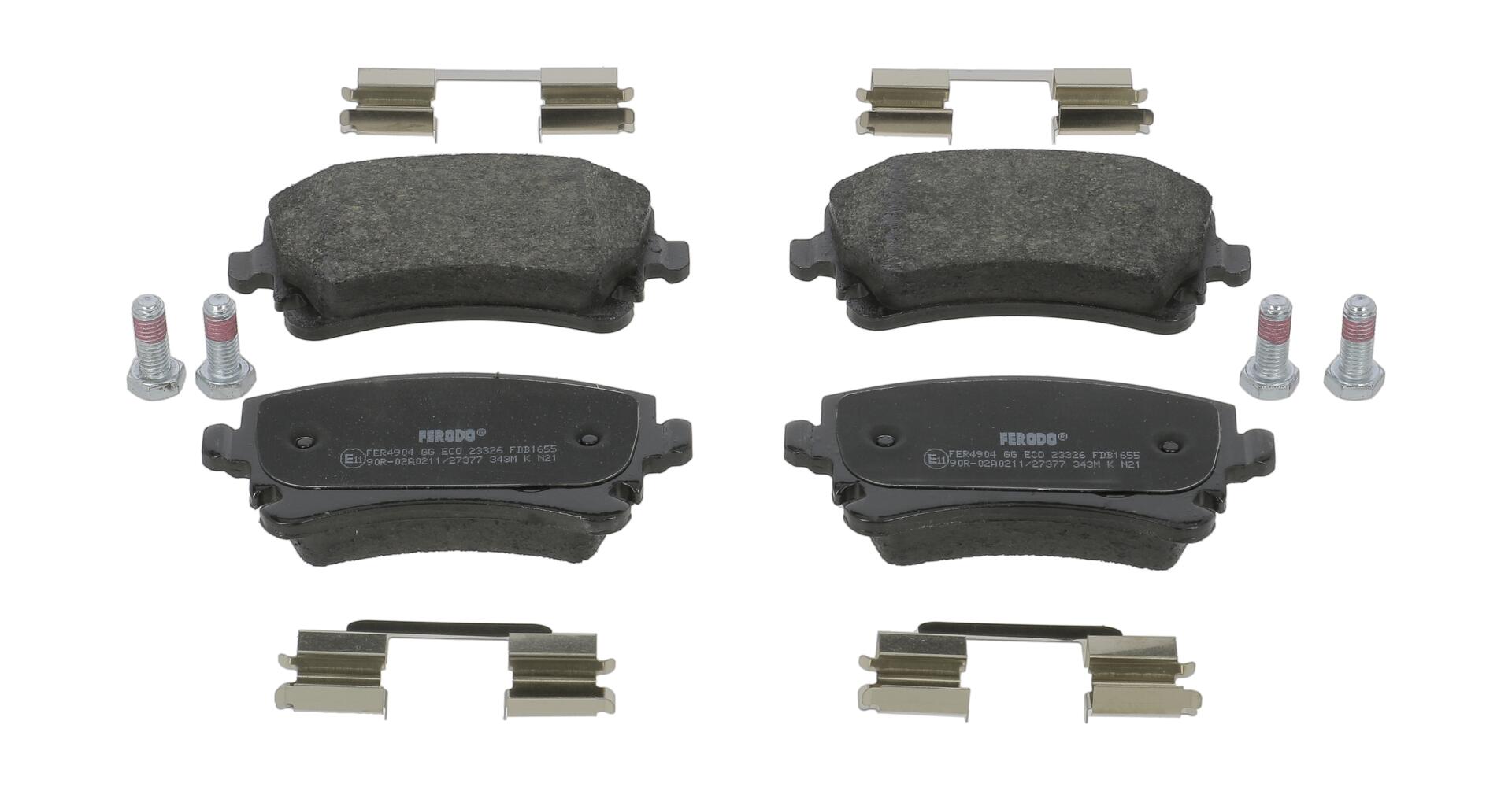 Колодки гальмівні дискові AUDI A6 C6 (4F2) 3.0 2004.04-2011.08 FERODO (FDB1655) Ferodo фото 2