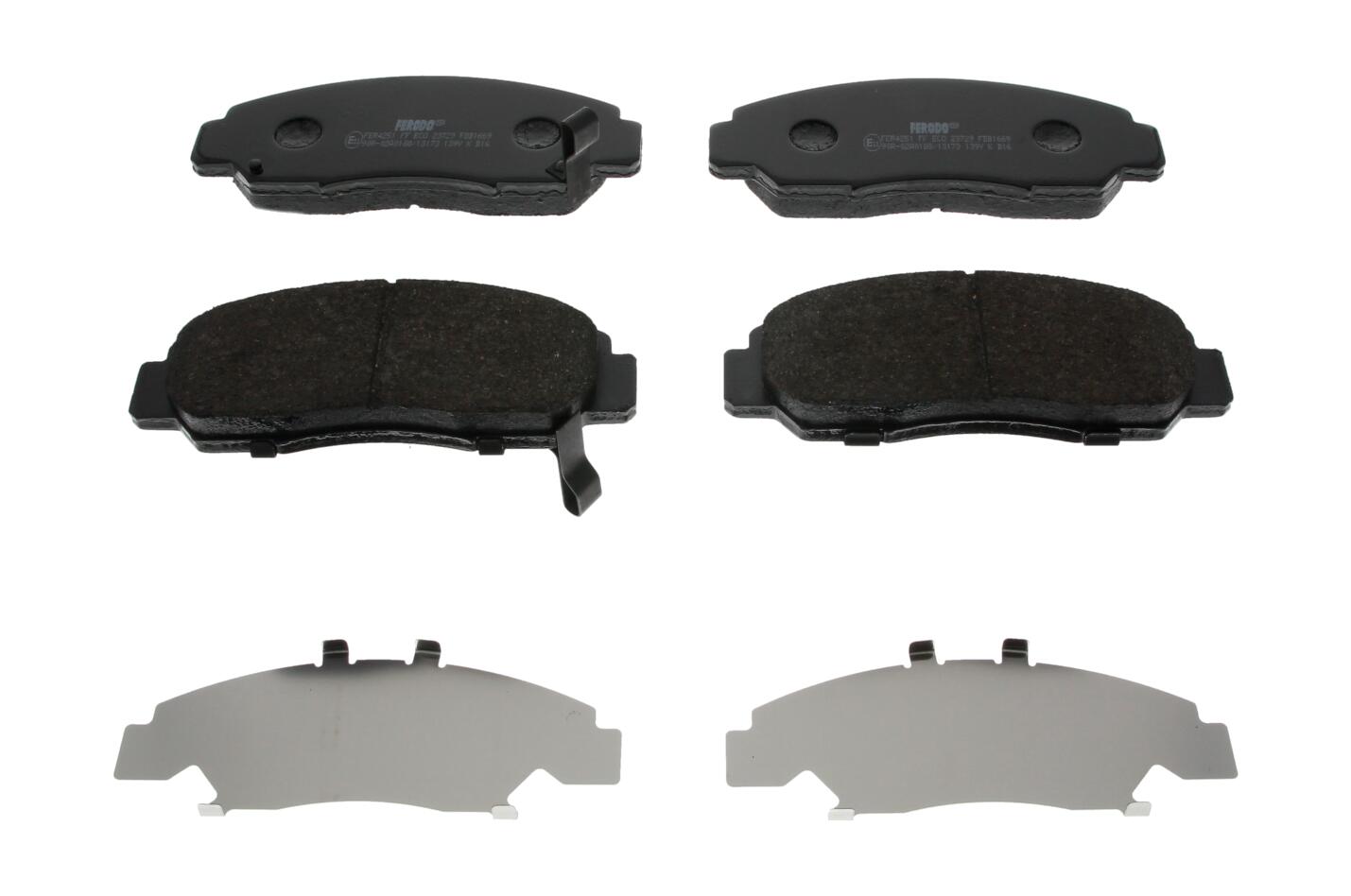 Колодки гальмівні дискові HONDA CIVIC VIII ЛІФТБЕК (FD, FA) 1.8 2005.09-2013.05 FERODO (FDB1669) Ferodo фото 2