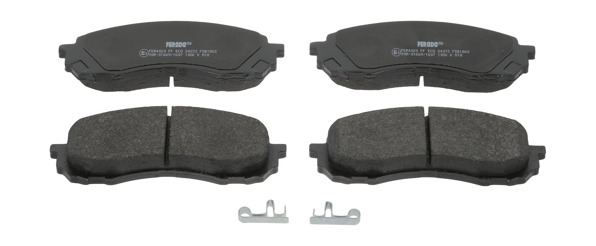 Колодки гальмівні дискові SUBARU IMPREZA ХЕТЧБЕК (GR, GH, G3) 1.5 2007.03-2014.05 FERODO (FDB1863) Ferodo фото 2