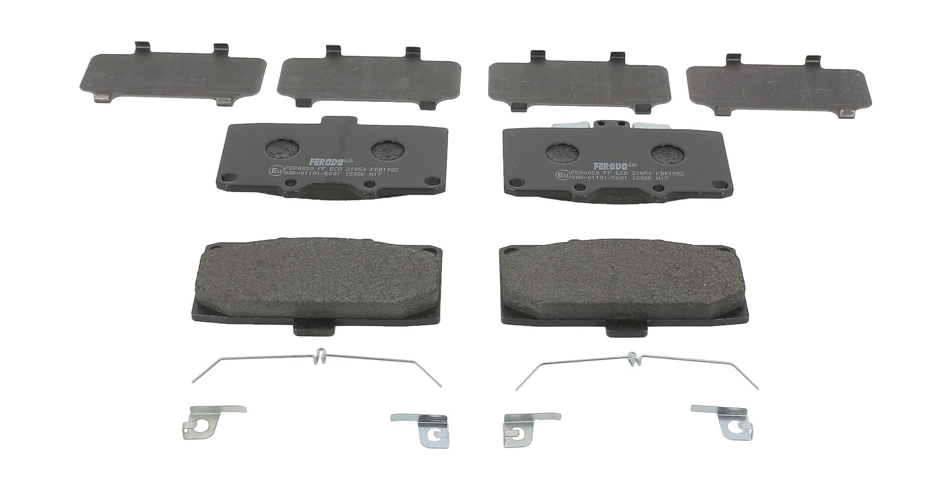 Колодки гальмівні дискові SUBARU IMPREZA УНІВЕРСАЛ (GG) 2.0 2000.10-2008.12 FERODO (FDB1982) Ferodo фото 2