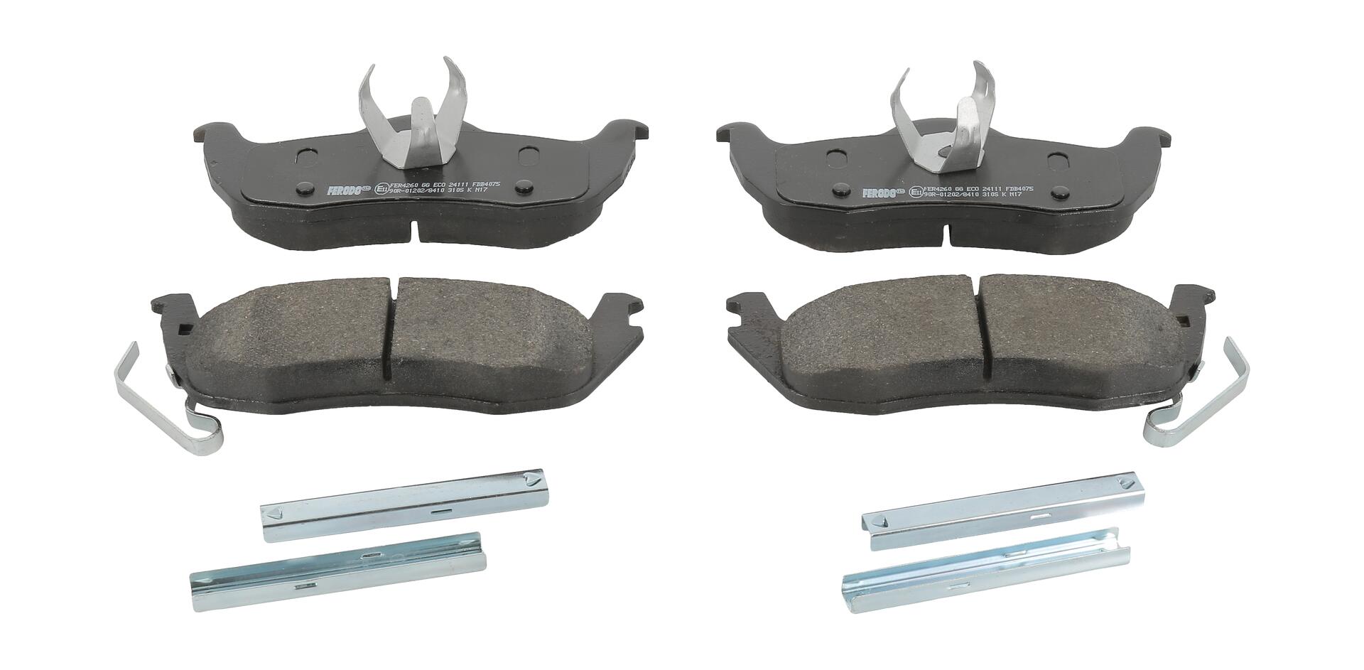 Колодки гальмівні дискові (комплект 4 шт) JEEP GRAND CHEROKEE III (WH, WK) 3.0 2004.10-2011.10 FERODO (FDB4075) Ferodo фото 2