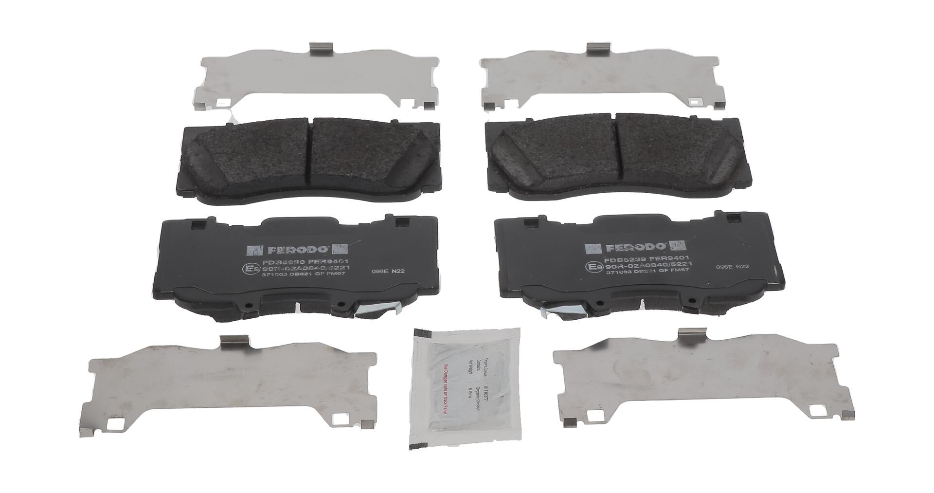 Колодки гальмівні дискові (комплект 4 шт) FORD USA MUSTANG КУПЕ 2.3 2014.02- FERODO (FDB5239) Ferodo фото 2