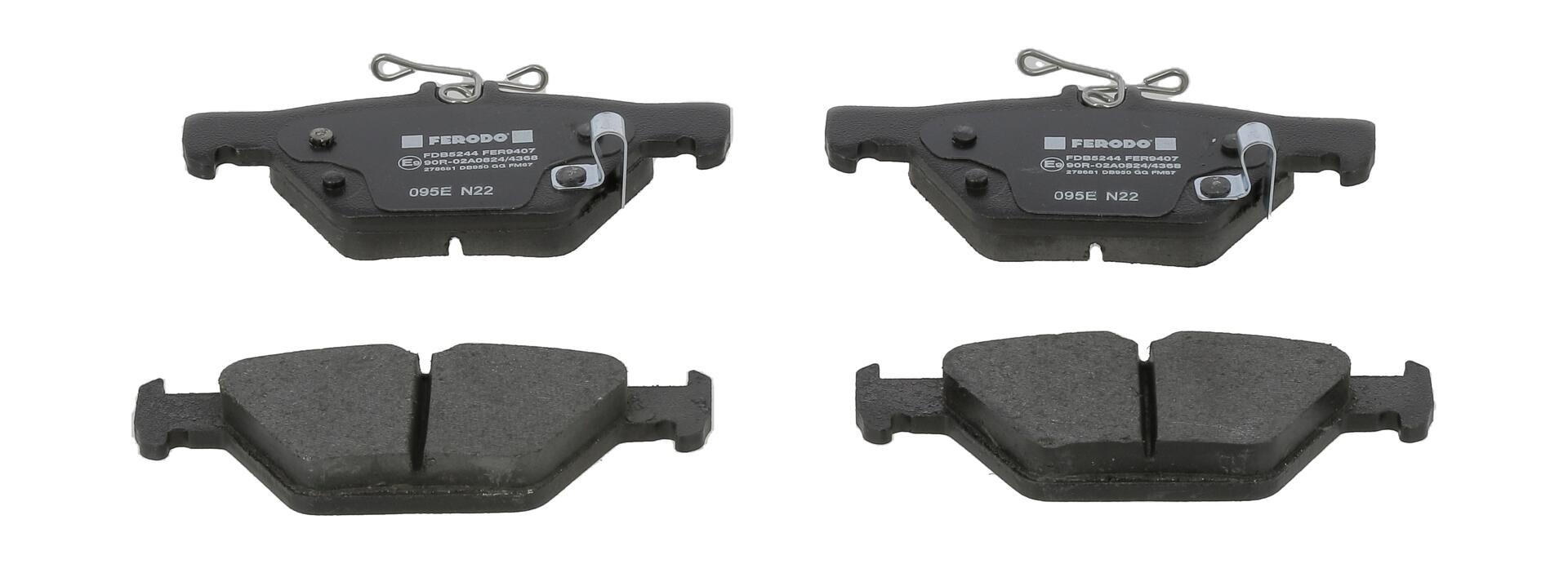 Колодки гальмівні дискові (комплект 4 шт) SUBARU OUTBACK (BS) 2.5 2014.10- FERODO (FDB5244) Ferodo фото 2