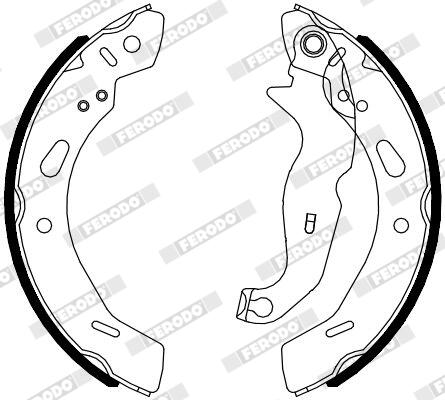 Колодки гальмівні барабанні FORD FIESTA VI (CB1, CCN) 1.4 2008.06- FERODO (FSB4080) Ferodo фото 2