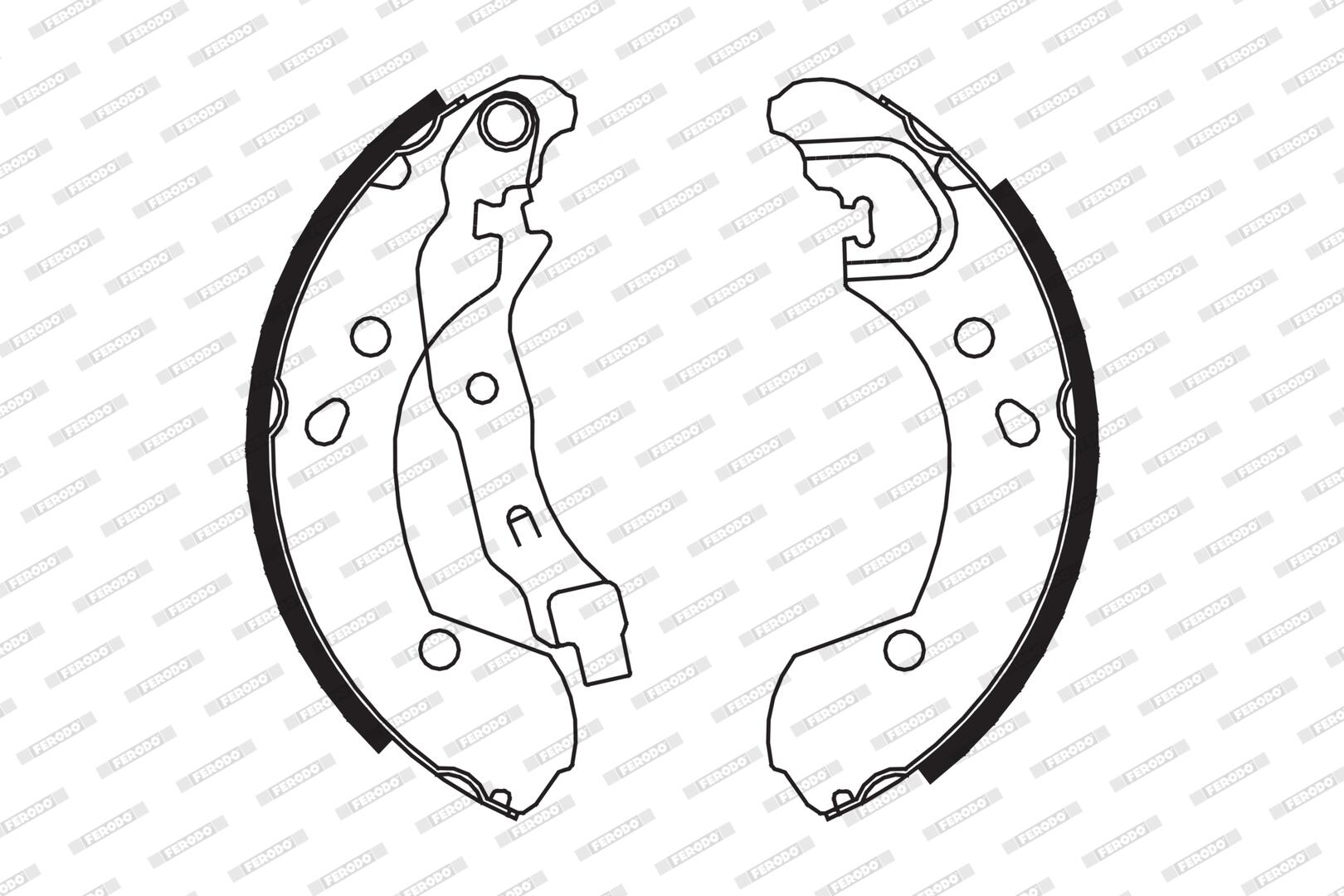 Колодки гальмівні барабанні NISSAN NOTE (E11, NE11) 1.6 2005.01-2013.08 FERODO (FSB649) Ferodo фото 2
