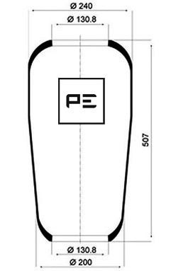 Пневморесори PW 3706 для MAN E 2000 32.360 VFNLC