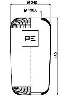 Пневморесори AK 8916 для MAN E 2000 41.600 DFVS, DFVLS