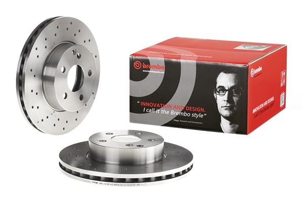 Диск гальмівний NISSAN LEAF (ZE0) 2010.11- BREMBO (09.8969.20) BREMBO фото 2