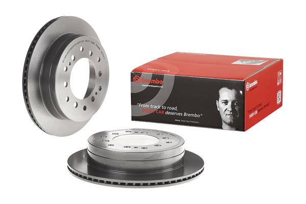 Диск гальмівний TOYOTA LAND CRUISER PRADO (_J12_) 2.7 2002.09-2010.12 BREMBO (09.A334.11) BREMBO фото 2
