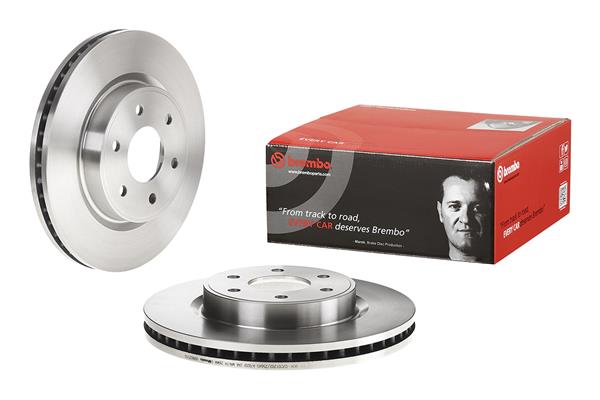 Диск гальмівний NISSAN NP300 NAVARA (D40) 2.5 2004.10- BREMBO (09.B625.10) BREMBO фото 2
