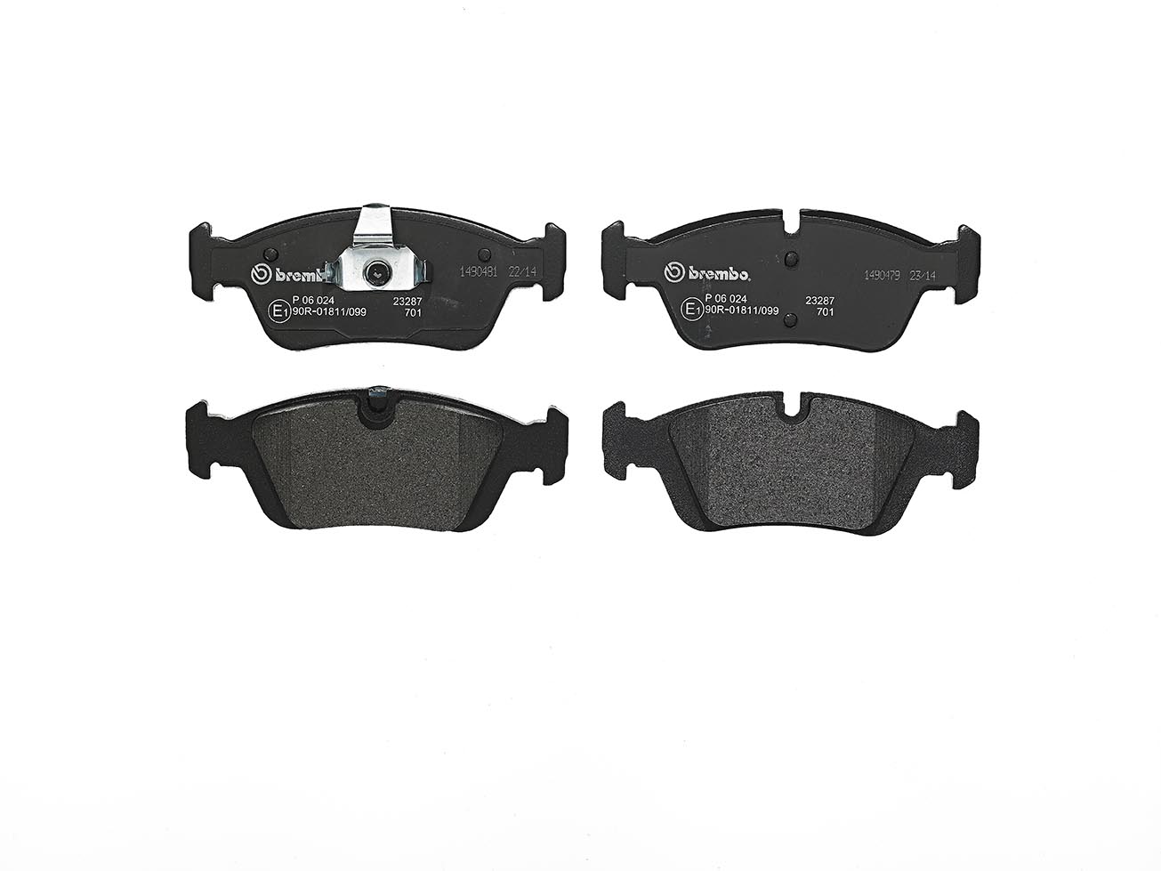 Колодки гальмівні дискові (комплект 4 шт) BMW 3 TOURING (E46) 2.0 1999.06-2005.07 BREMBO (P06024) BREMBO фото 2