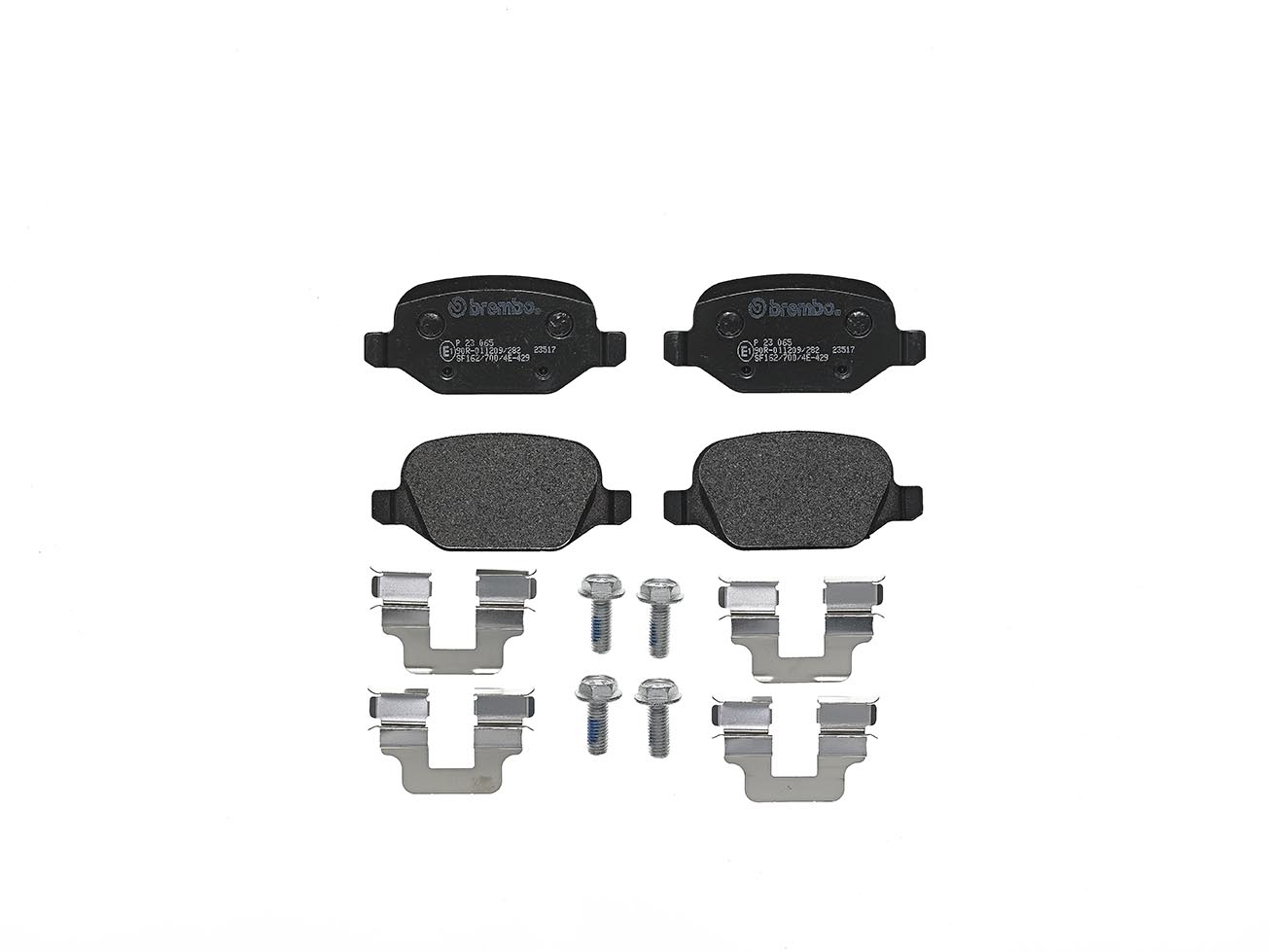 Колодки гальмівні дискові FIAT LINEA (323_, 110_) 1.4 2006.10- BREMBO (P23065) BREMBO фото 2
