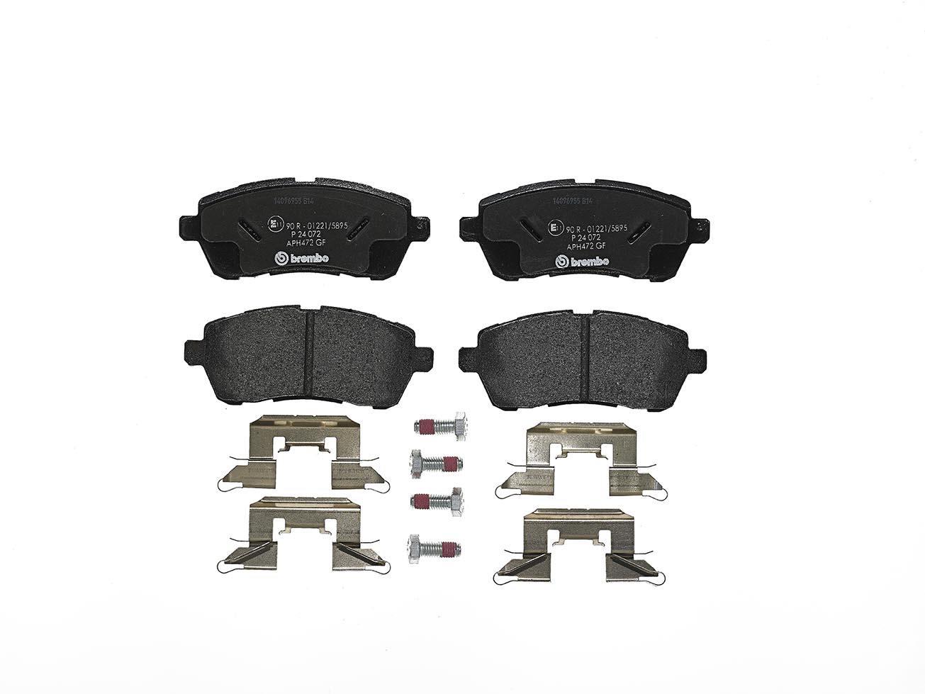 Колодки гальмівні дискові FORD FIESTA VI (CB1, CCN) 1.4 2008.06- BREMBO (P24072) BREMBO фото 2