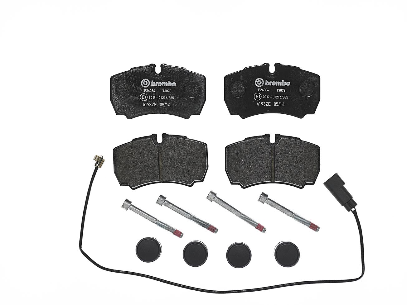 Колодки гальмівні дискові FORD TRANSIT ФУРГОН (FA_ _) 2.2 2006.04-2014.12 BREMBO (P24084) BREMBO фото 2