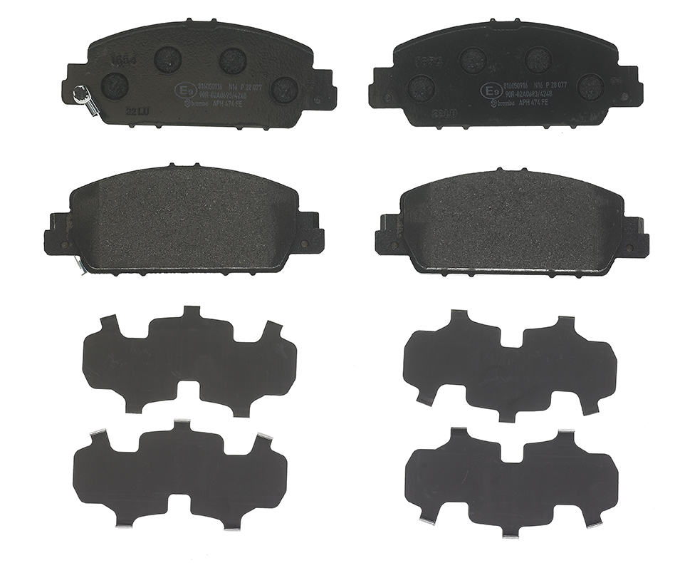 Колодки гальмівні дискові HONDA ACCORD VIII (CU) 2.4 2008.04- BREMBO (P28077) BREMBO фото 2