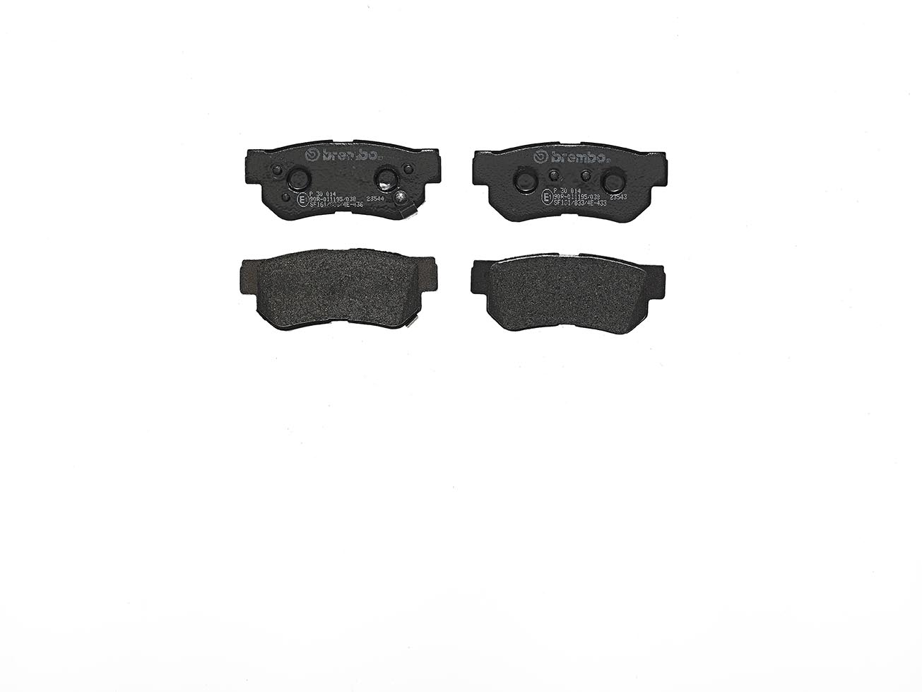 Колодки гальмівні дискові (комплект 4 шт) HYUNDAI GETZ (TB) 1.4 2001.06-2011.01 BREMBO (P30014) BREMBO фото 2
