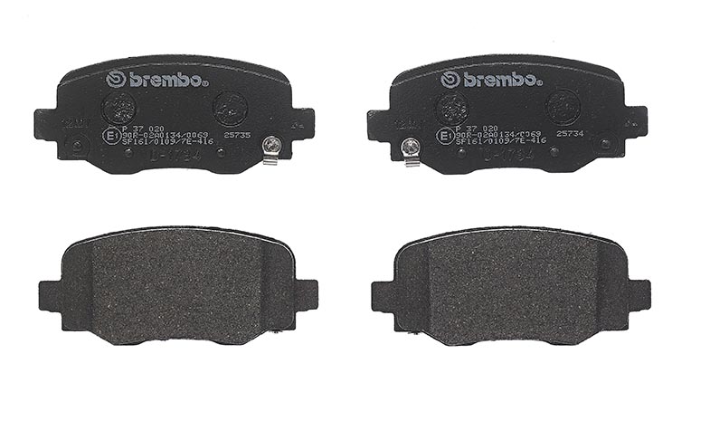 Колодки гальмівні дискові JEEP CHEROKEE (KL) 2.4 2013.06- BREMBO (P37020) BREMBO фото 2