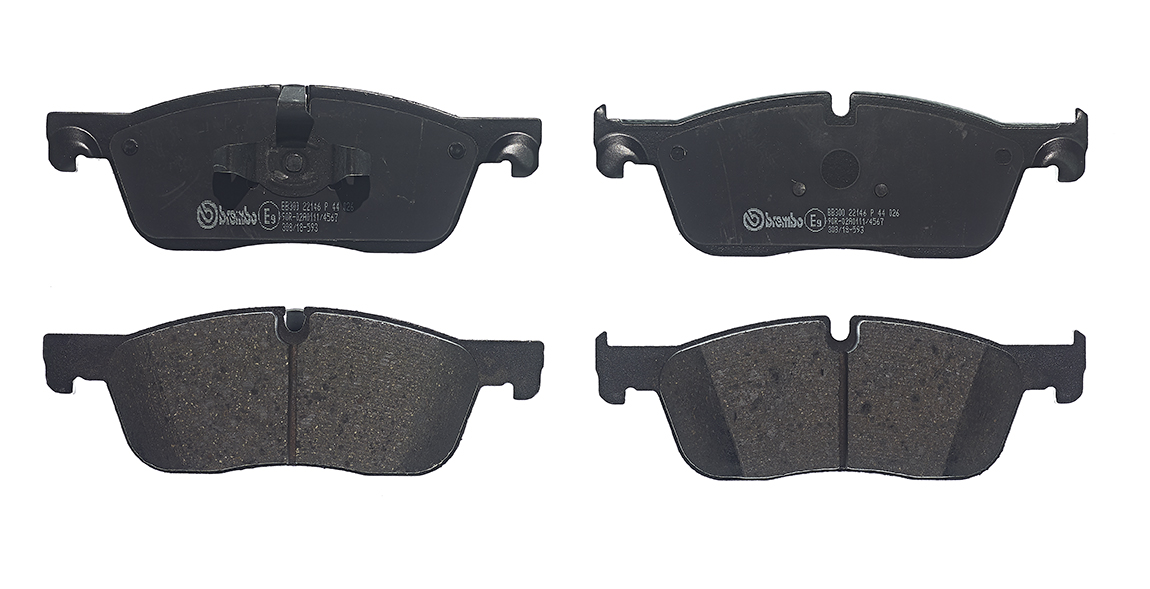 Колодки гальмівні дискові (комплект 4 шт) LAND ROVER RANGE ROVER EVOQUE (L538) 2.0 2011.06-2019.12 BREMBO (P44026) BREMBO фото 2
