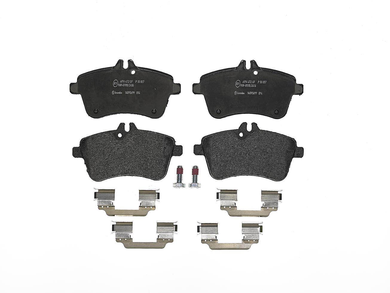 Колодки гальмівні дискові MB B-CLASS SPORTS TOURER (W245) 2.0 2005.03-2011.11 BREMBO (P50057) BREMBO фото 2