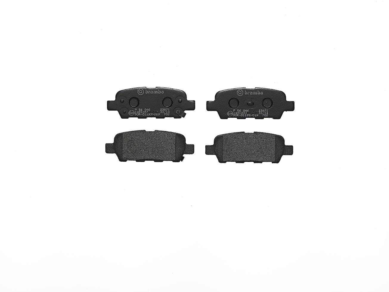 Колодки гальмівні дискові NISSAN LEAF (ZE0) 2010.11- BREMBO (P56046) BREMBO фото 2