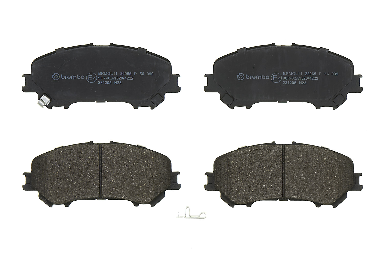 Колодки гальмівні дискові NISSAN ROGUE 2.5 2007.01-2015.12 BREMBO (P56099) BREMBO фото 2