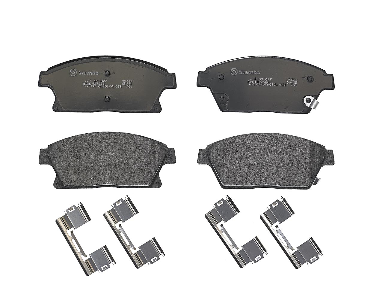 Колодки гальмівні дискові (комплект 4 шт) OPEL ASTRA J ЛІФТБЕК 1.4 2012.06- BREMBO (P59077) BREMBO фото 2