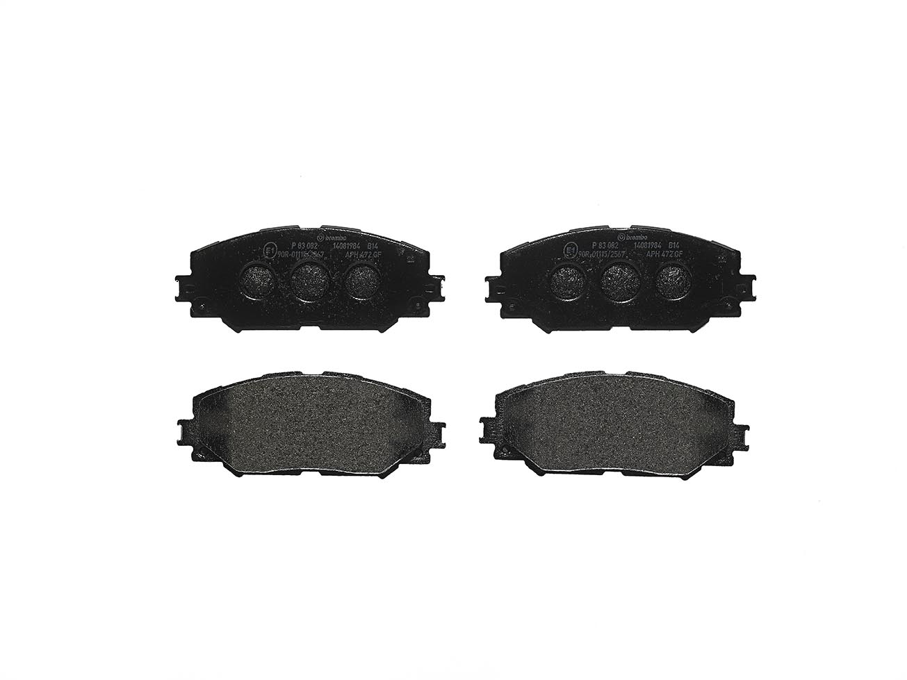 Колодки гальмівні дискові (комплект 4 шт) TOYOTA RAV 4 III (_A3_) 2.0 2005.06-2014.08 BREMBO (P83082) BREMBO фото 2