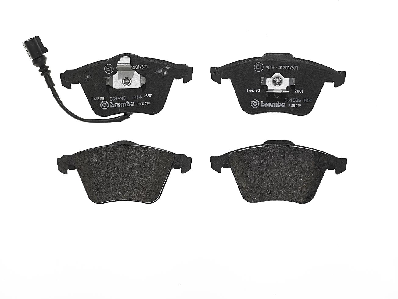 Колодки гальмівні дискові VW PASSAT B6 (3C2) 1.8 2005.03-2010.12 BREMBO (P85079) BREMBO фото 2