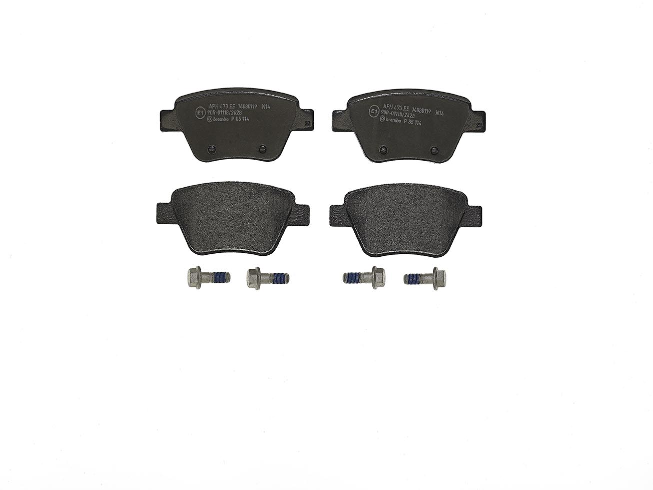 Колодки гальмівні дискові SKODA OCTAVIA II COMBI (1Z5) 1.6 2004.02-2013.06 BREMBO (P85114) BREMBO фото 2