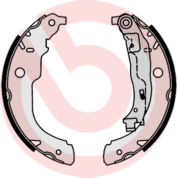Колодки гальмівні барабанні (комплект 4 шт) CITROEN C-ELYSEE (DD_) 1.6 2012.11- BREMBO (S61528) BREMBO фото 2