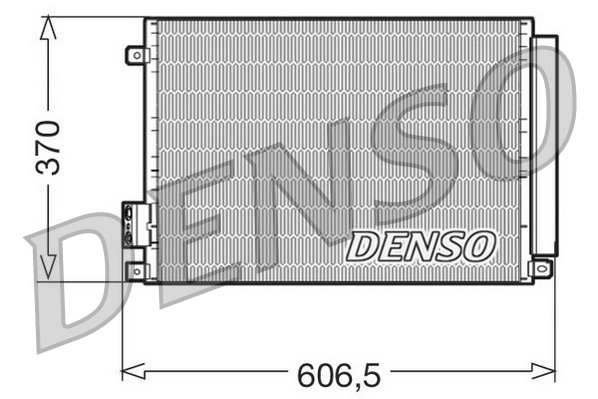 Конденсер кондиціонера FIAT 500 (312_) 1.2 2007.07 - 1.2 (312AXA1A) 169 A4.000 DENSO (DCN09045) Denso фото 2