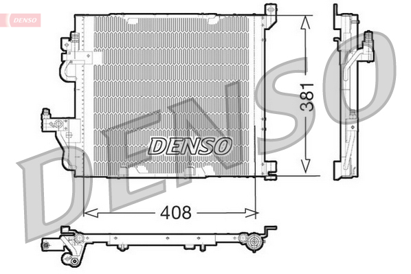 Конденсер кондиціонера OPEL ZAFIRA B ФУРГОН/МІНІВЕН (A05) 1.7 CDTI VAN (M75) 2005.07 - 2 DENSO (DCN20012) Denso фото 2