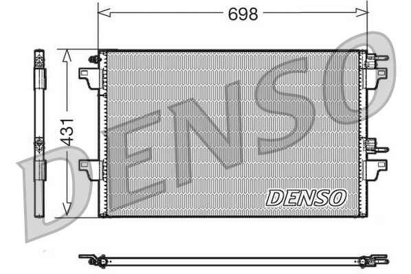 Конденсер кондиціонера RENAULT ESPACE IV (JK0/1_) 2.2 2002.11 - 2006.08 2.2 DCI (JK0H) G DENSO (DCN23022) Denso фото 2