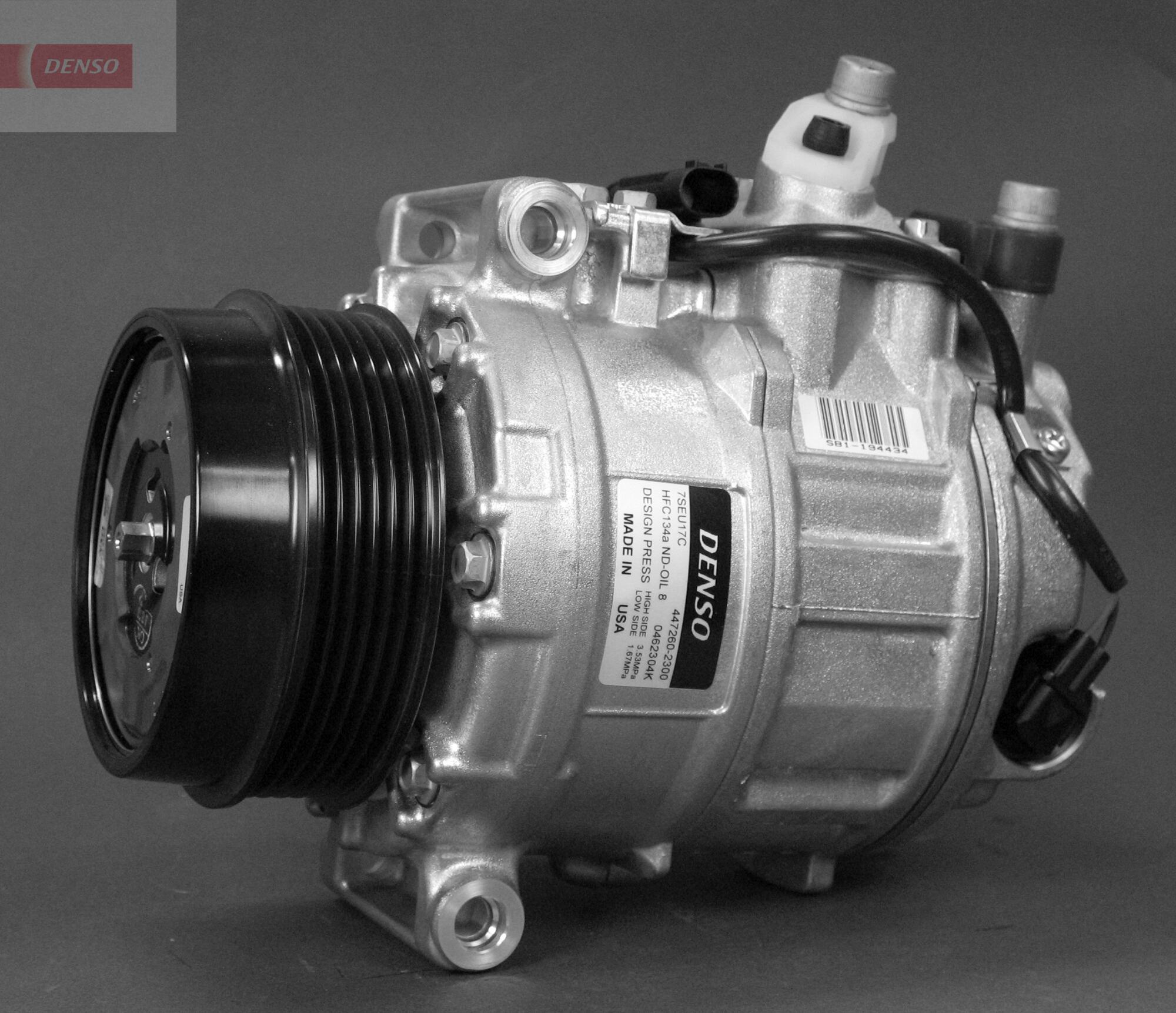 Компресор кондиціонера MERCEDES W211 E CLASS (211) M112,113 01-02 > 7SEU17C R134A DENSO (DCP17039) Denso фото 2