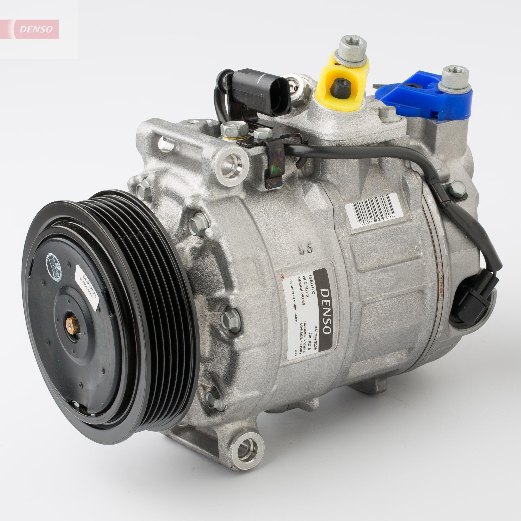 Компресор кондиціонера VW TOUAREG (7LA, 7L6, 7L7) 3.0 V6 TDI 2002.10 - 2013.01 DENSO (DCP32022) Denso фото 2