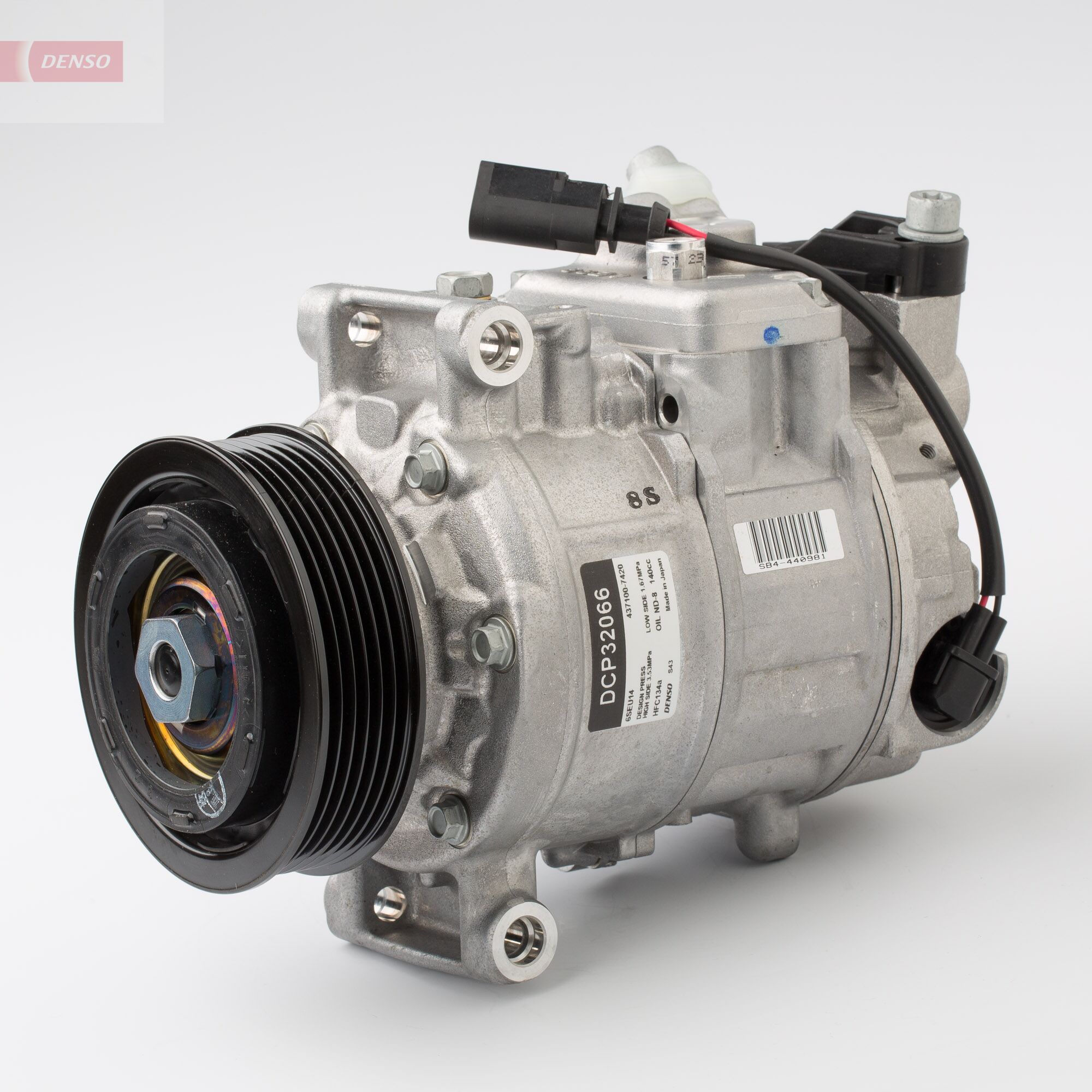 Компресор кондиціонера VW TRANSPORTER V BUS (7HB, 7HJ, 7EB, 7EJ, 7EF, 7EG, 7HF, 7EC) 2.0 DENSO (DCP32066) Denso фото 2