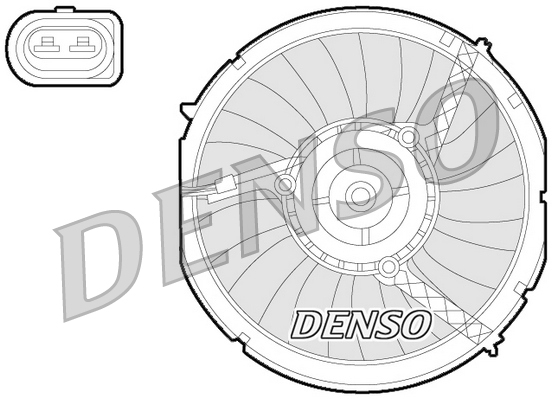 Вентилятор радіатора AUDI A6 C5 AVANT (4B5, 4B6) 2.5 2001.08 - 2005.01 2.5 TDI AYM DENSO (DER02003) Denso фото 2