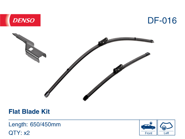 Щітка склоочисника К-Т БЕЗКАРКАСНИЙ 650/450 MM / LHD / AUDI A3 (12-), VW GOLF VII (1 DENSO (DF-016) Denso фото 2