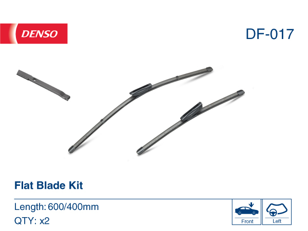 Щітка склоочисника К-Т БЕЗКАРКАСНИЙ 600+400 DENSO (DF-017) Denso фото 2