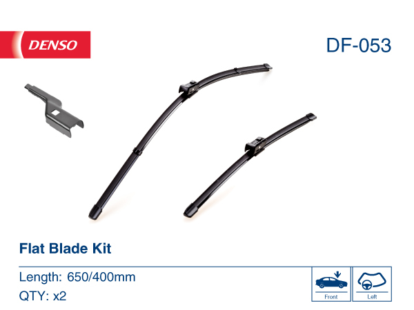 Щітка склоочисника К-Т БЕЗКАРКАСНИЙ 650/400 MM/LHD/TOYOTA AVENSIS (08-) DENSO (DF-053) Denso фото 2