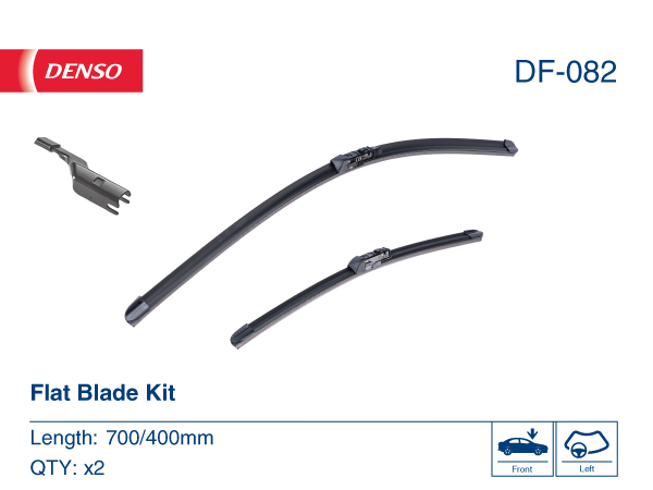 Щітка склоочисника К-Т БЕЗКАРКАСНИЙ 700/400 MM / LHD / TOYOTA PRIUS (W5) (15-) 09/15 DENSO (DF-082) Denso фото 2