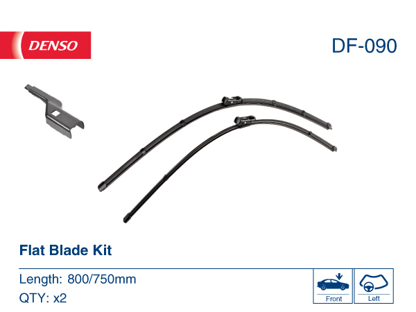Щітка склоочисника К-Т БЕЗКАРКАСНИЙ / 800/750 MM / LHD / CITROEN C4 (GRAND) PICASSO DENSO (DF-090) Denso фото 2
