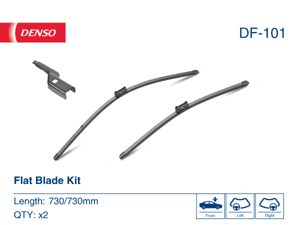 Щітка склоочисника К-Т БЕЗКАРКАСНИЙ 730/730 MM/LHD/RHD/FORD FOCUS III (10-) DENSO (DF-101) Denso фото 2