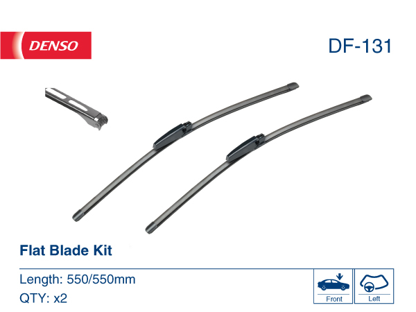 Щітка склоочисника К-Т БЕЗКАРКАСНИЙ 550/550 MM/LHD/AUDI A4-A6 2000-2008 DENSO (DF-131) Denso фото 2