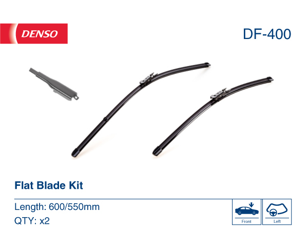 Щітка склоочисника К-Т БЕЗКАРКАСНИЙ/600/550 MM/LHD DENSO (DF-400) Denso фото 2