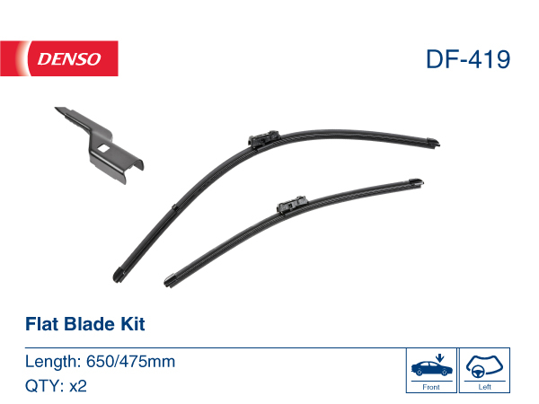 Щітка склоочисника К-Т БЕЗКАРКАСНИЙ / 650/475 MM / LHD / BMW 2 ACTIVE TOURER (F45) ( DENSO (DF-419) Denso фото 2