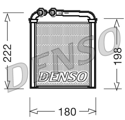 Радіатор пічки SKODA OCTAVIA II COMBI (1Z5) 1.6 FSI 2004.02 - 2013.06 DENSO (DRR32005) Denso фото 2
