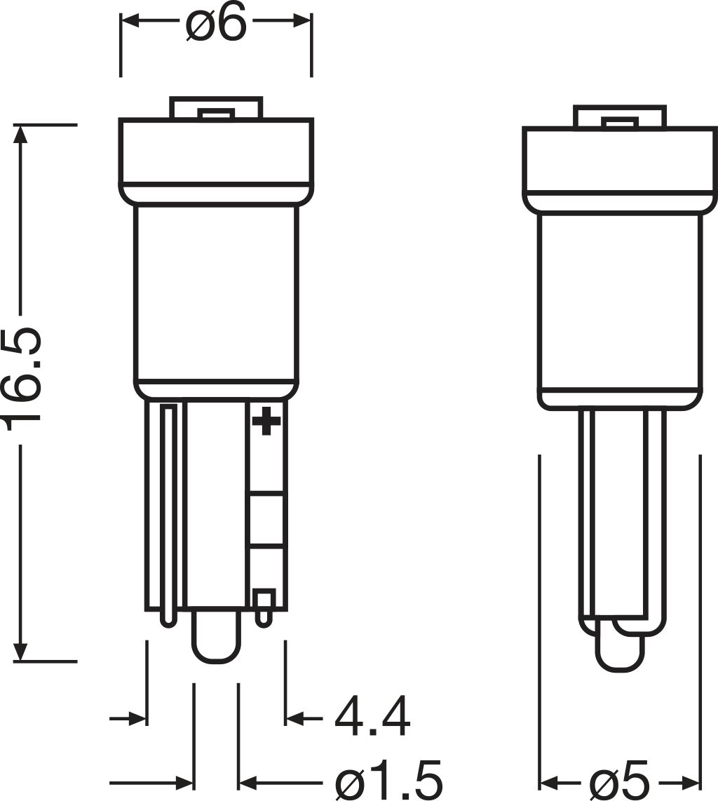 Автолампа світлодіодна W2.3W LED 12V 0.25W 6000K W2X4.6D / LEDRIVING® SL / COOL WHITE - OSRAM (2723DWP-2BL) osram фото 2